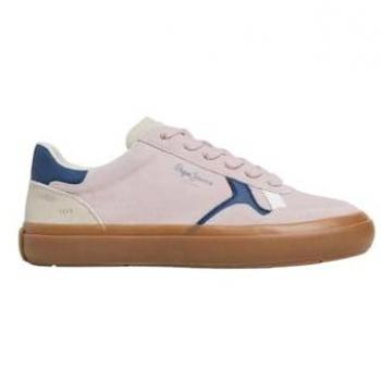 Pepe Jeans Travis Retro Women's Sneakers Powder Rose Pink Size 37