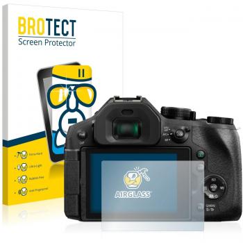 BROTECT Protector Pantalla Cristal Híbrido Compatible con Panasonic Lumix DMC-FZ300 Protector Vidrio - [Dureza 9H, Anti-arañazos]