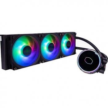 Cooler Master MasterLiquid PL360 Flux CPU Liquid Cooler - AIO Water Cooling System, 3 x 120mm Fans, 360mm Radiator, Addressable Gen 2 RGB Controller Included - AMD & Intel Compatible, 5-Year Warranty