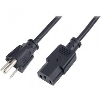 Cable de Alimentación NEMA 5-15P a IEC C13, 1.8m, Negro