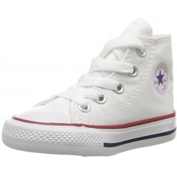 Converse Toddler White All Star Hi Trainers-UK 2 Infant