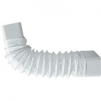 Manguito Flexible Rectangular Blanco 55x110x500 mm