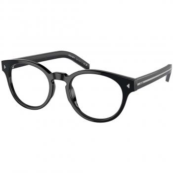 Gafas Graduadas Prada PR A14V 16K1O1 para Hombre, Armazones Negros, Lentes Recetados de 50 mm