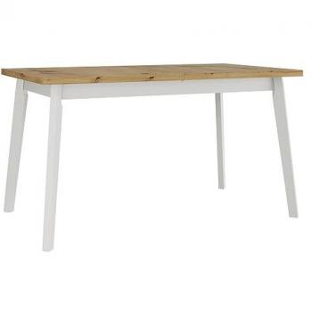 Mesa Victorville 129, Alargable de Aglomerado Laminado, 140x80 cm, Roble Artisan