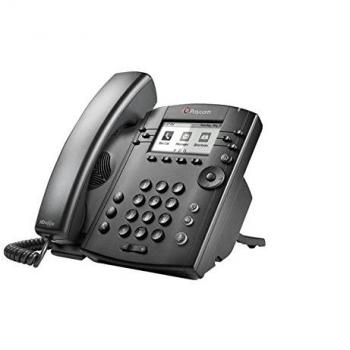 Polycom Voz IP Vvx 301-6 Line HD Voice  - Teléfono SIP, Color Negro