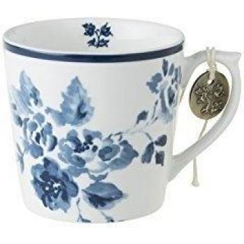 Taza mediana 220ml Laura Ashley Rosa China Diseño Blueprint