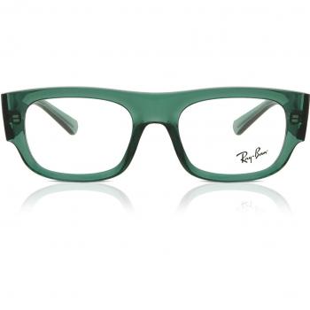 Ray-Ban Kristin Gafas Graduadas RX 7218 8262, montura de acetato, forma rectangular, color negro con detalles en dorado, lentes graduados personalizables