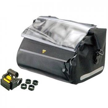 TOPEAK Handlebar Dry Bag, with New Fixer 8, Black Color Version Alforja, Sin género, Talla única