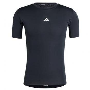 Camiseta de Entrenamiento Compresiva Adidas Techfit Negra XS Hombre