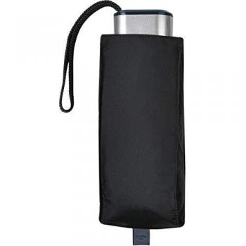 M&P - Paraguas Plegable Manual | Paraguas Antiviento Ideal para Viajes, Hombre y Mujer, Negro