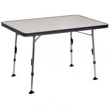 Crespo Mesa Aluminio 110x70x70 Reforzada Contorno Aluminio, Color Gris, Talla única