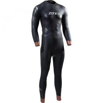 Traje de neopreno Zone3 Agile Thermal para hombre, color negro, naranja y gris, talla S