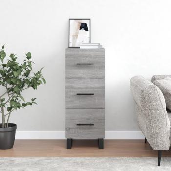Armario Sonoma gris 34,5x34x90 cm madera multicapa