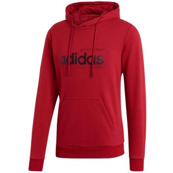 adidas Brilliant Basics M Hoodie Sudadera, Rojo