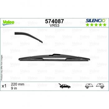 Limpiaparabrisas VALEO 574087, Silencio, Longitud 220mm, Trasero, 1 Pieza