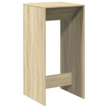 Mesa Alta de Bar Madera Ingeniería Roble Sonoma 51x50x103,5 cm