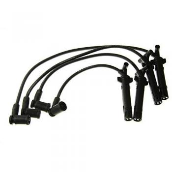 Juego de cables de encendido NGK 44250 con bujías de encendido NGK 44250, color negro, set de 226