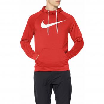 Nike M NK Dry Hoodie PO Swoosh Sweatshirt, Hombre, Mystic Red/White, XL