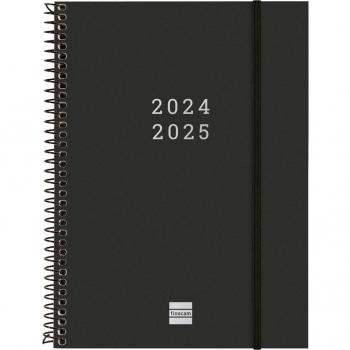 Agenda Anual 18 Meses Espiral E10 SVH 24-25 Negro
