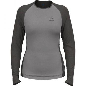 Camiseta Interior Odlo de Manga Larga Natural Performance para Mujer, Color Gris Melange