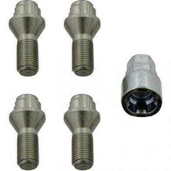 Tornillo de rueda FEBI BILSTEIN 27054, tipo antirrobo, material de alta resistencia, diseño específico para vehículos, incluye llave especial para instalación y extracción