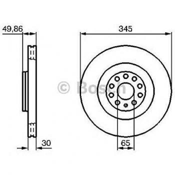 BOSCH Disco de freno