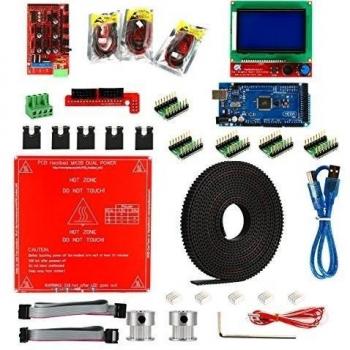 XCSOURCE Rampas 1.4+ A4988 + Mega2560 R3 + LCD 12864 Kit de controlador de la impresora 3D RepRap TE377