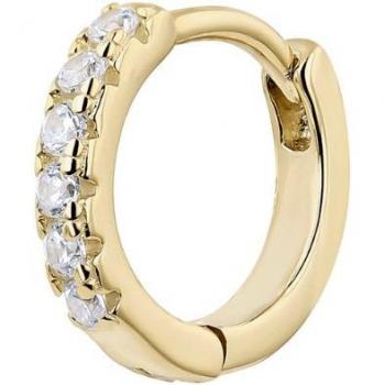 Ear Candy - Piercing de aro Gizel en Plata 925 con baño de oro 18k