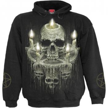 Spiral Waxed Skull Sudadera con Capucha Negro XL