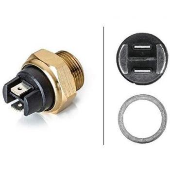 HELLA 6ZT 007 800-041 Interruptor de temperatura, ventilador del radiador - 12V - 2polos - Conector plano - atornillado - Contacto de cierre