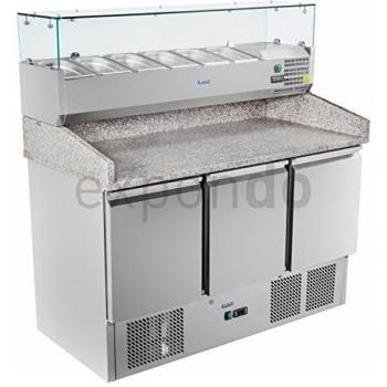 Royal Catering - RCKT-140/70-V - Bajomostrador refrigerado - 140x70cm - de granito - 380 l - 300 watt - Envío Gratuito