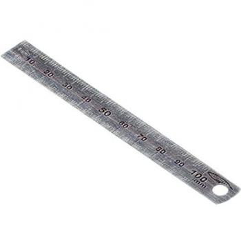 Regla de acero flexible doble cara 10 cm, grosor 0.5 mm, ancho 13 mm - Graphoplex
