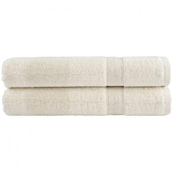 Toallas de sauna SOLUND 2 piezas crema 80x200 cm 600 g/m²