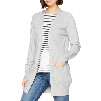 JDY Jdyday L/s Noos Cardigan Knt, Chaqueta Punto para Mujer, Gris Light Grey Melange, 36