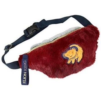ARTESANIA CERDA Bolso RIÑONERA Lion King, Rojo, 26 cm