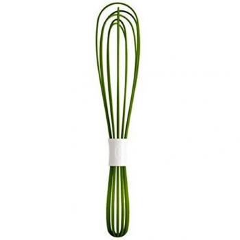 Chefn WhipStir Batidor Manual 2en1, Batidor de Varillas, Batidora, Varilla de Batir, para Batir, Silicona, Verde, 27425