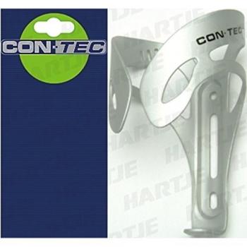 CONTEC Trinkflaschenhalter 'Aero XS' SB-verpackt, Alu 6061 T6, 45g Geringes Gewicht, inkl. Nirostaschrauben, Direktmontage, silber
