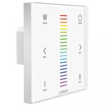 Dimmer regulador táctil LED RGBW Velleman - Control de iluminación, tecnología táctil, compatible con tiras y bombillas LED RGBW, ajuste de brillo y color, fácil instalación