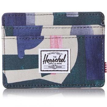 Herschel Supply Charlie RFID Billetera Tipo Tarjetas, Bloque Abstracto, Talla única para Hombre