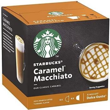 STARBUCKS Nescafé Dolce Gusto Caramel Macchiato, Latte Macchiato con Caramelo, cápsulas de café, café Tostado, 12 cápsulas