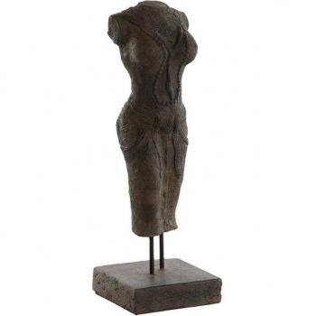 Figura Decorativa Cemento Gris oscuro 20 x 20 x 60 cm