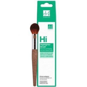 Dr. Botanicals Highlighter Brush Bionic Synthetic Hair Recycled Aluminium Coffee & Corn Handle 1 Unit