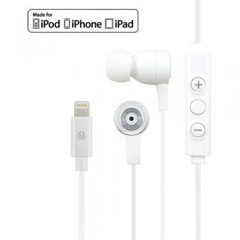 Uunique London – Regent auriculares con conector Lightning – blanco/gris