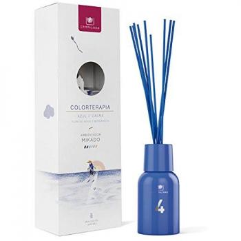 CRISTALINAS Ambientador Mikado Colorterapia. 5 Aromas Diferentes, 5 sensaciones únicas. Más de 12 semanas de duración.