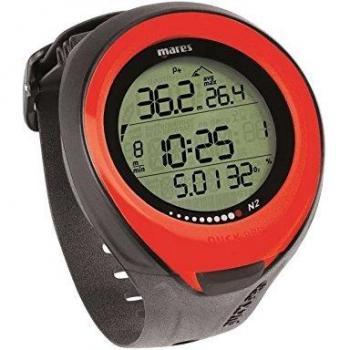 Mares Puck Pro Color - Ordenador de Buceo, Color Rojo, Talla Bx