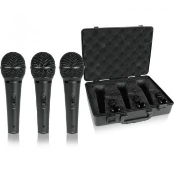 Behringer XM1800S Dynamic Vocal Microphone 3-Pack