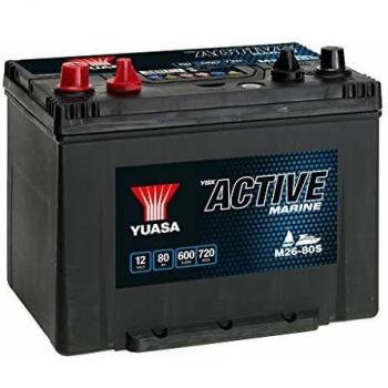 Batería Yuasa M26-80S 12V 80Ah para Uso Marino