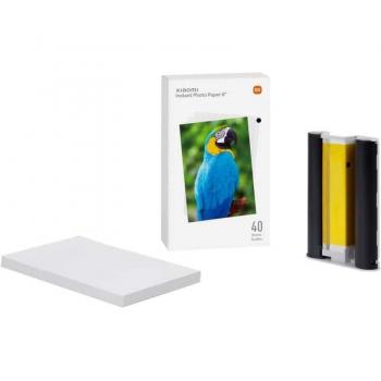 Xiaomi Mi Instant Photo Paper 6 para Impresora Xiaomi Instant Photo 1S, 40 Hojas (BHR6757GL)