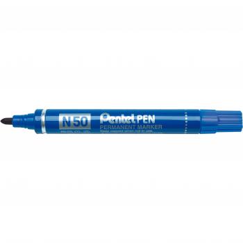 Rotulador Pentel N50 Permanente Azul - Pack de 12 unidades