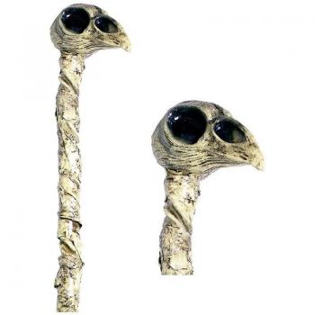 Ghoulish Masks Crow Crosier-Standard Gas Mask & Steampunk Weapon - Hand-painted Latex Accessory for Halloween, Carnival Parade, Costume Party